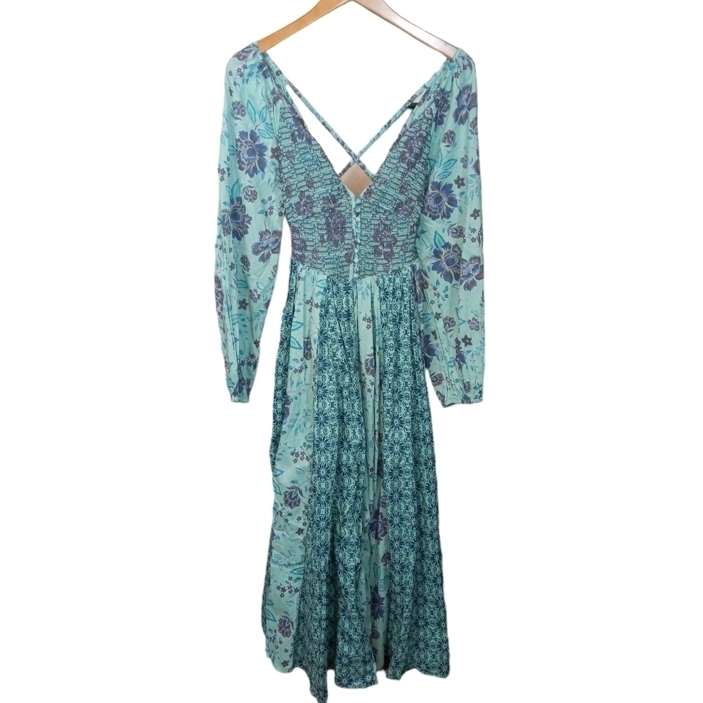 Free People A New Way Boho Floral Maxi Dress NWOT Size Small - Picture 4 of 15